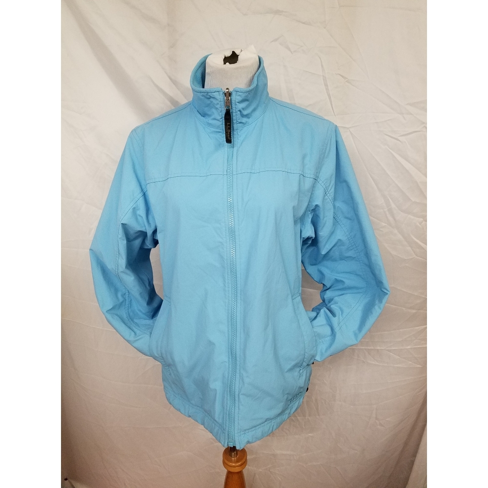 LL BEAN baby blue womans jacket